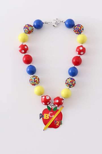 Back to School Bubble Necklace