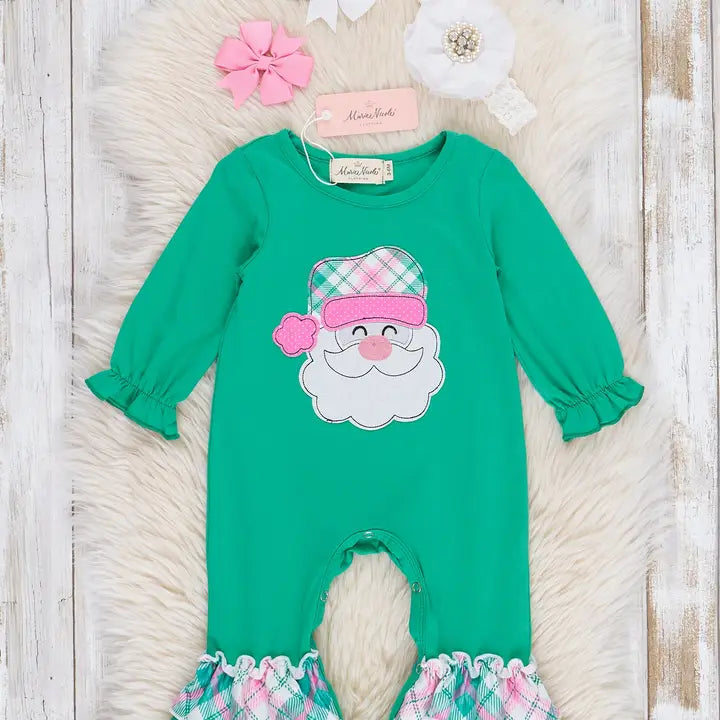 Jolly Santa Ruffle Romper