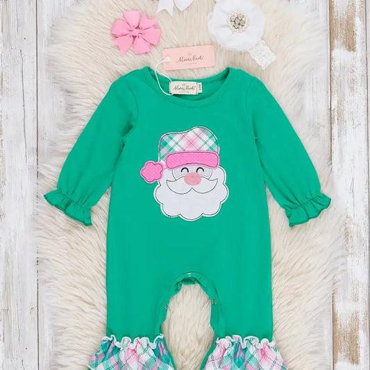 Jolly Santa Ruffle Romper