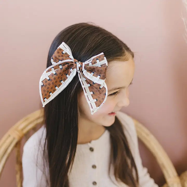 Football Bow on clip