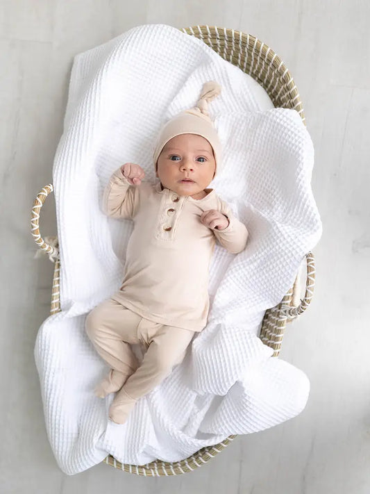 Newborn Gender Neutral Sand Two Piece Set