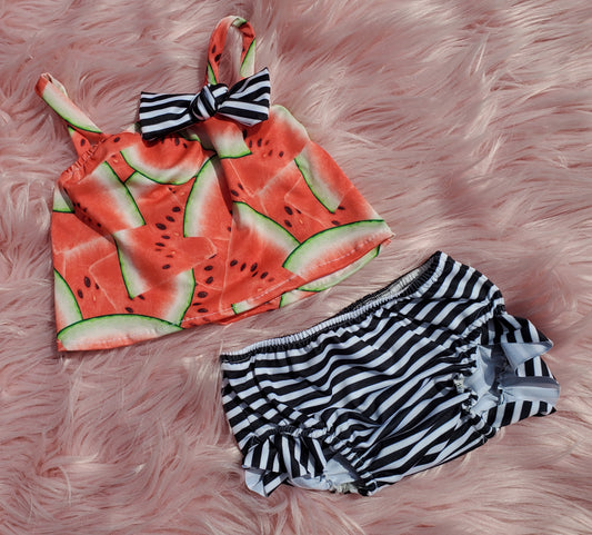 Do the watermelon crawl Tankini Swim Suit