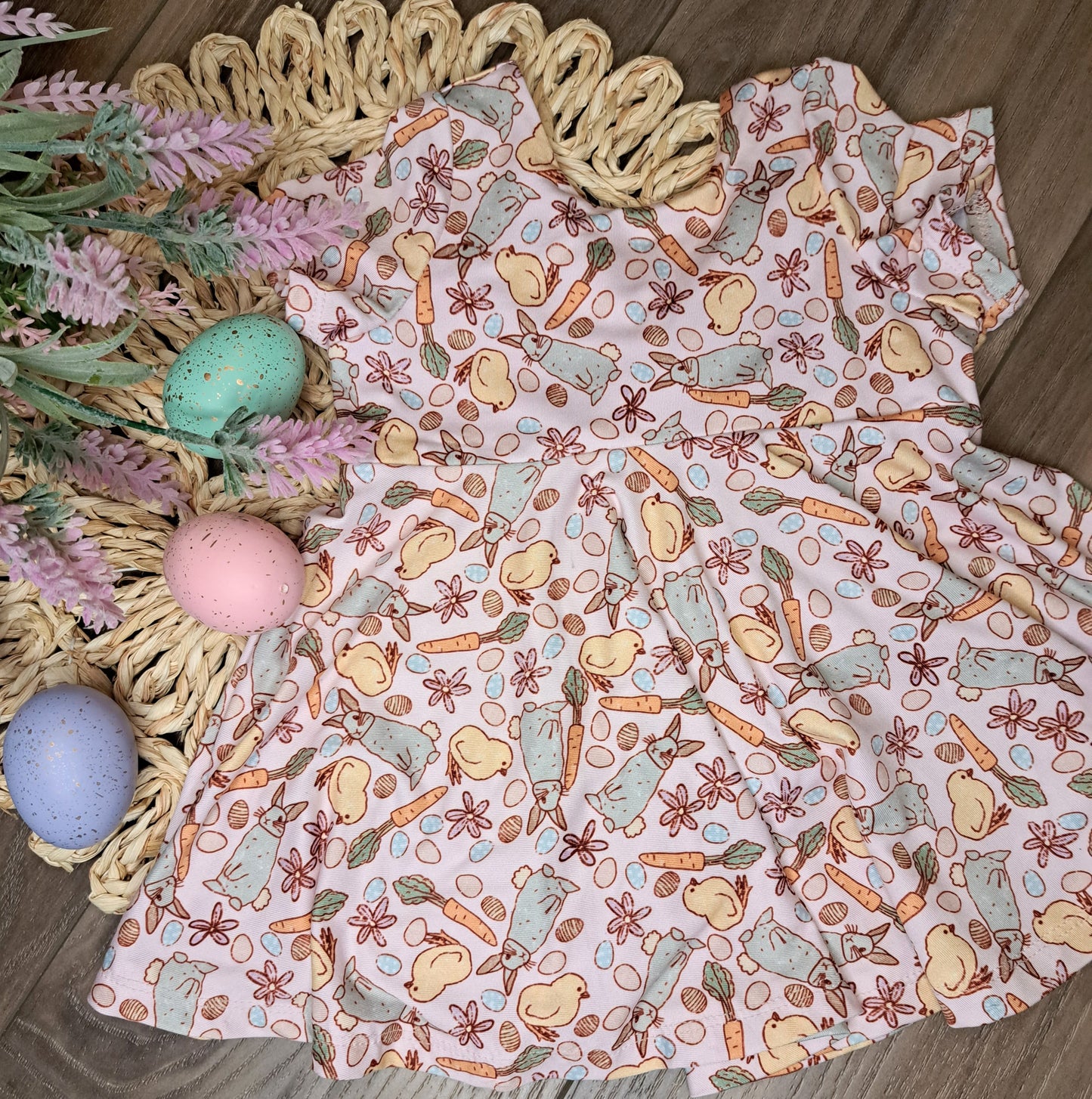 Easter chickies twirl dress