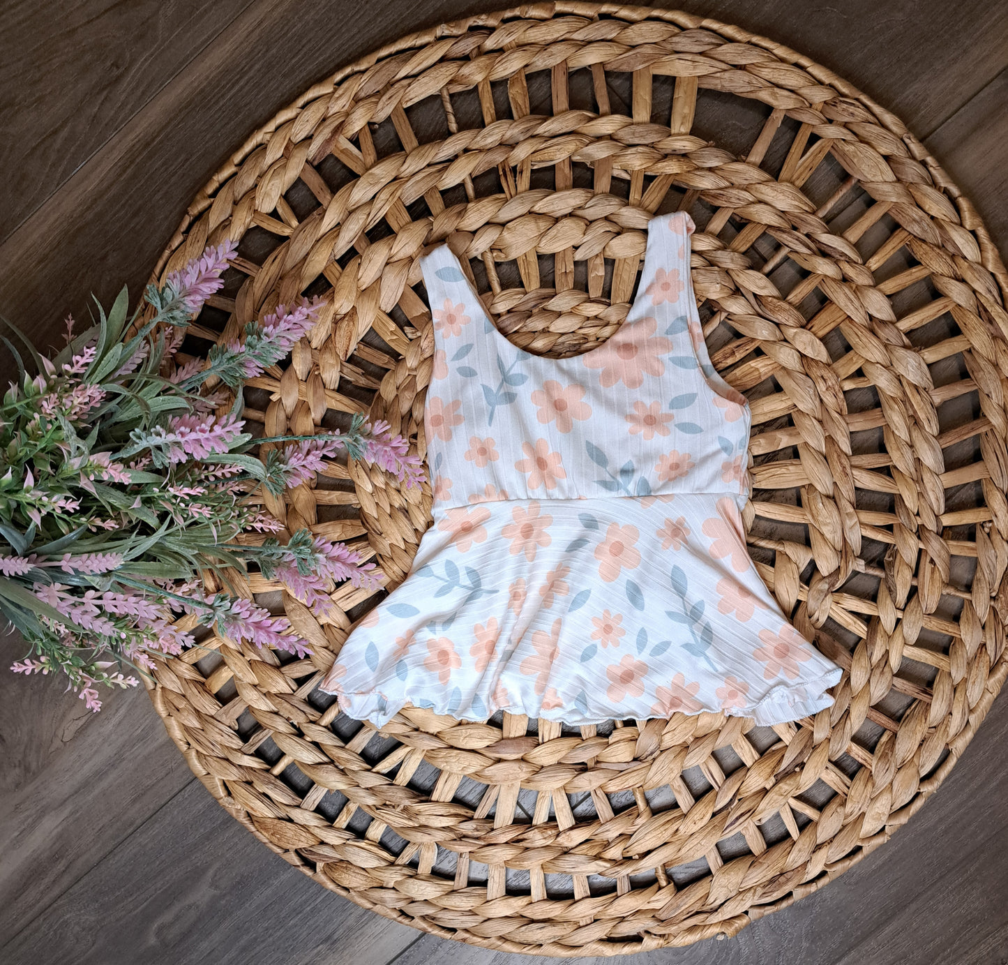 Peach perfect floral camilla top