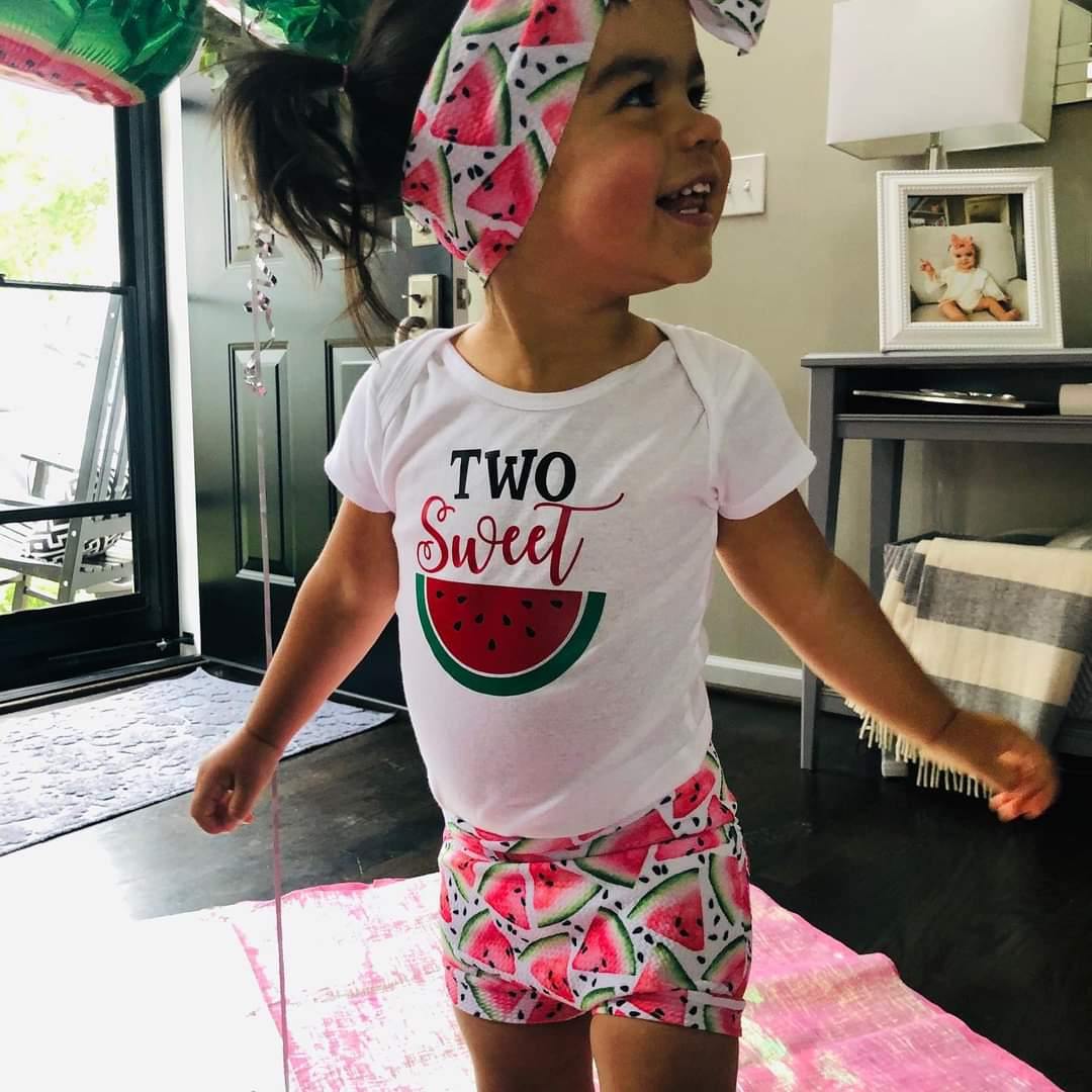 Watermelon Sugar Bummies + Bow Sets - Posies + Grace