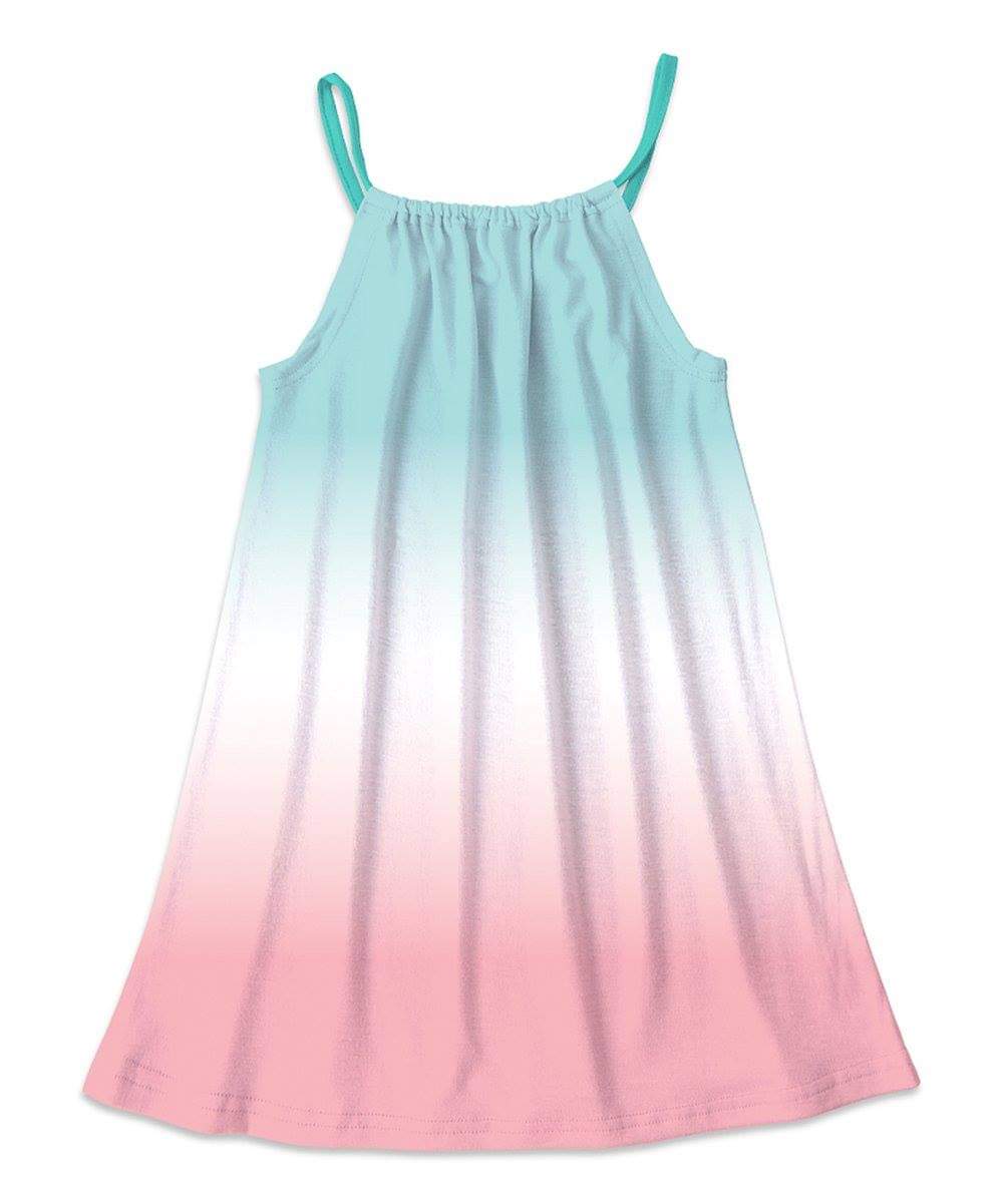 Ocean Blues Ombre Swing Dress