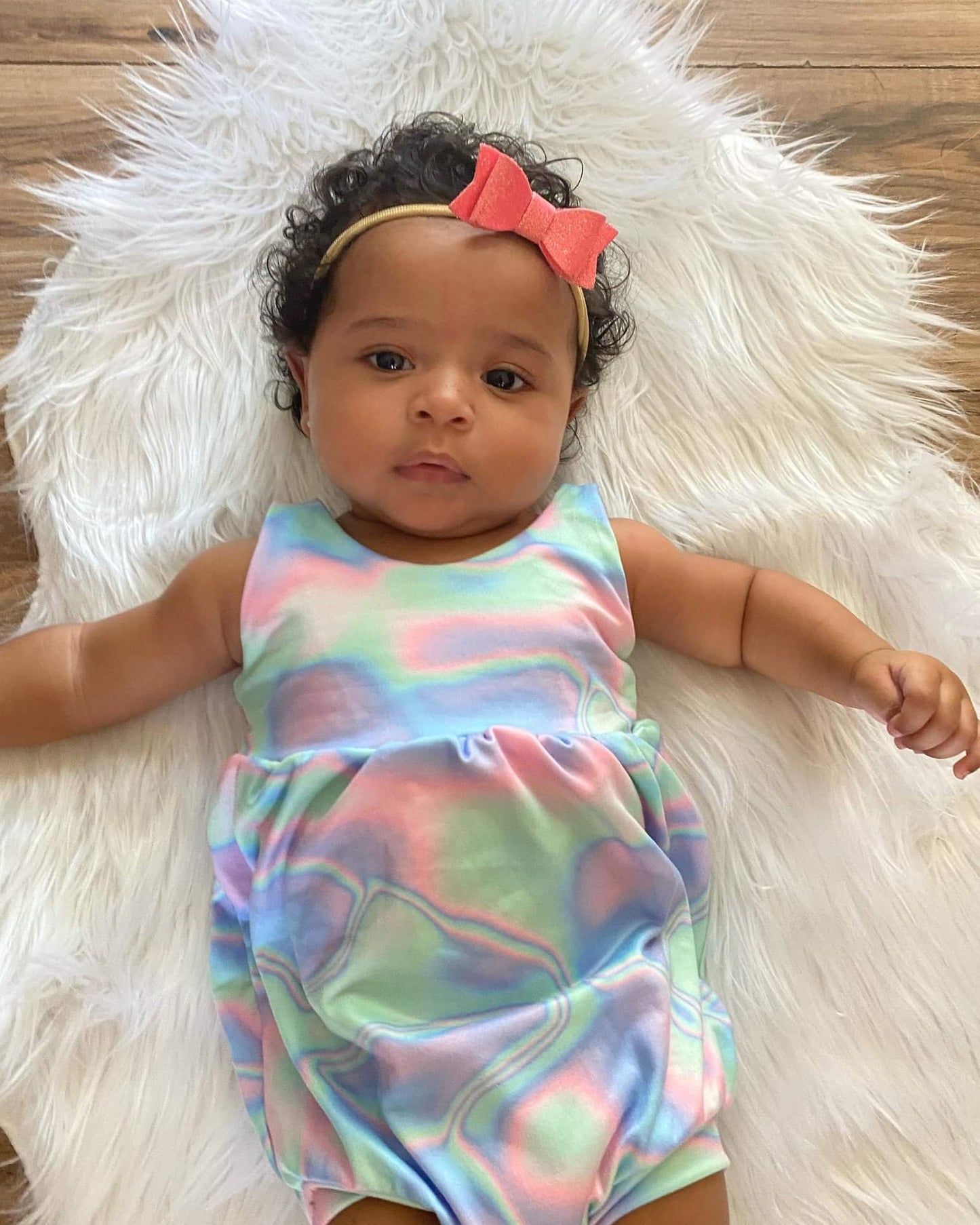 Groovy Holographic Sinclair Romper