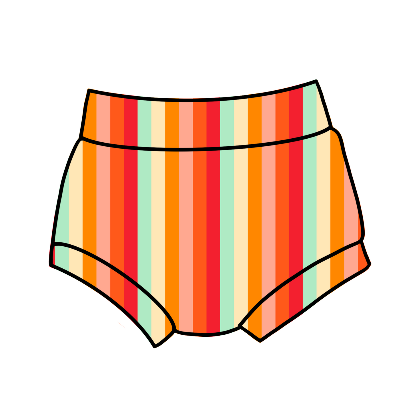 Groovy Stripes Bummies