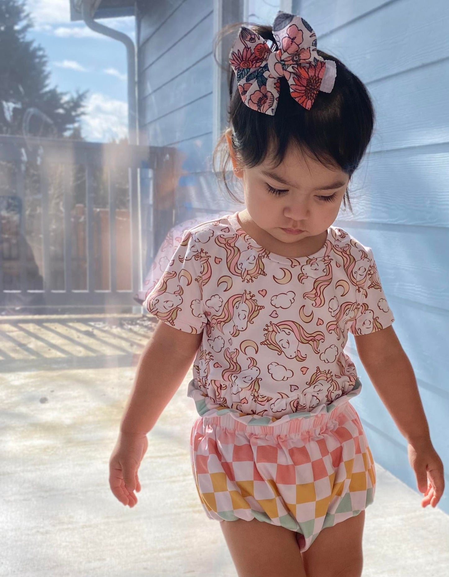 Unicorn Plaid Bloomies