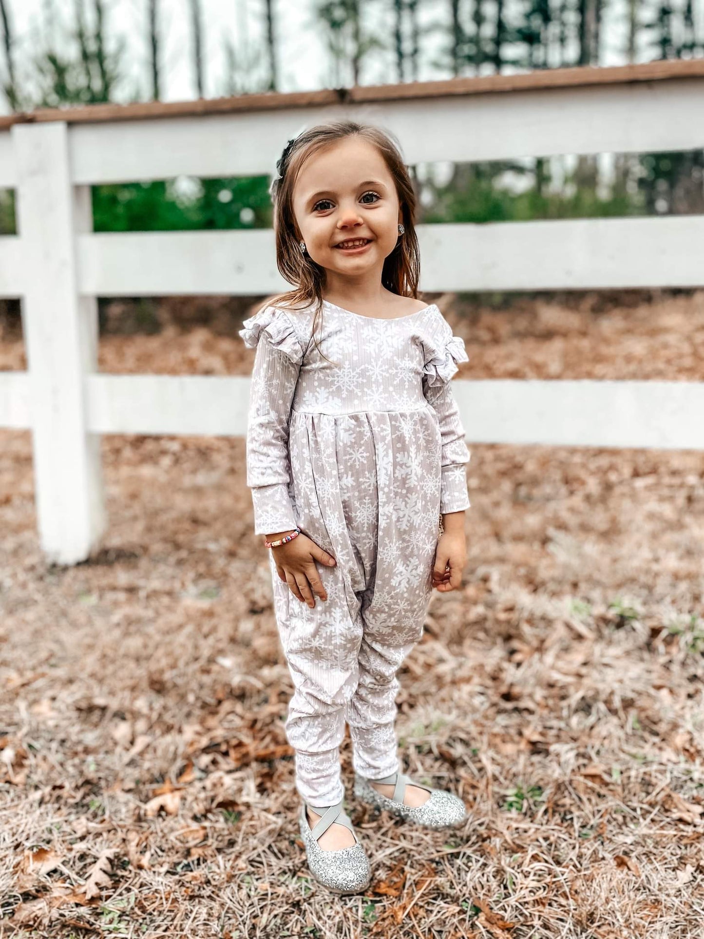 Snowflake Magnolia Romper