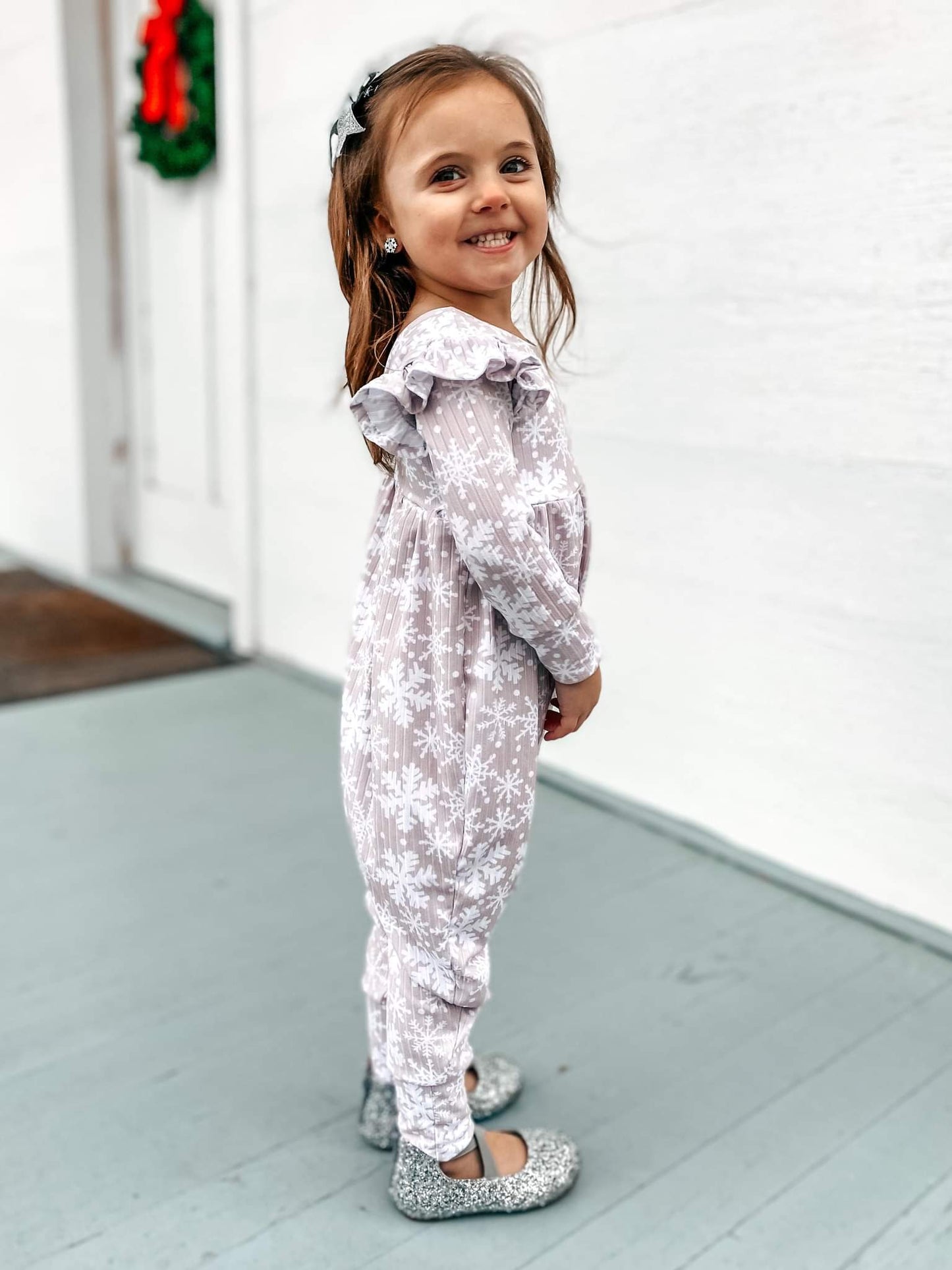 Snowflake Magnolia Romper
