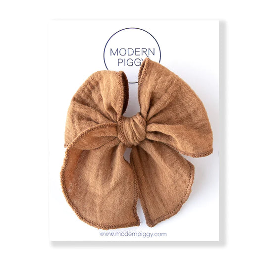 Copper Gauze Bow on clip