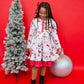 Red Reindeer Twirl Dress