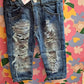 Distressed denim