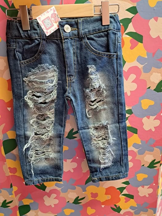 Distressed denim