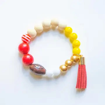 Kids Red Kingdom Football Bracelet