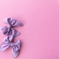 Lavendar Bow on Clip