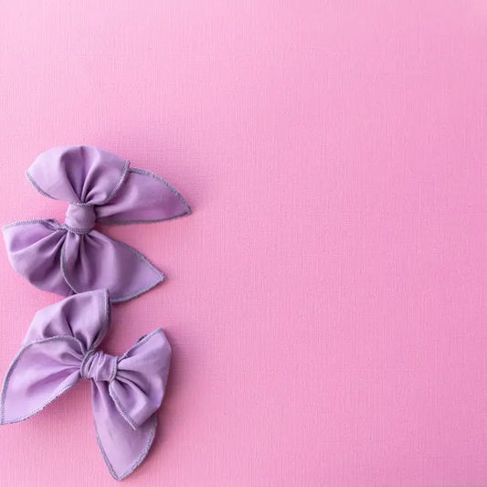 Lavendar Bow on Clip