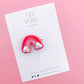 Rainbow Felt Clip