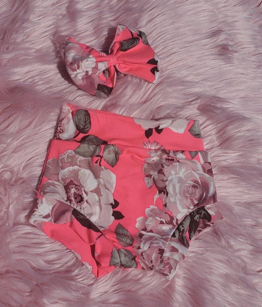 If roses tried to be sunflowers bummies + bow set - Posies + Grace