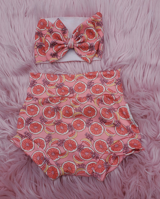 Grapefruit Bummies + Headwrap