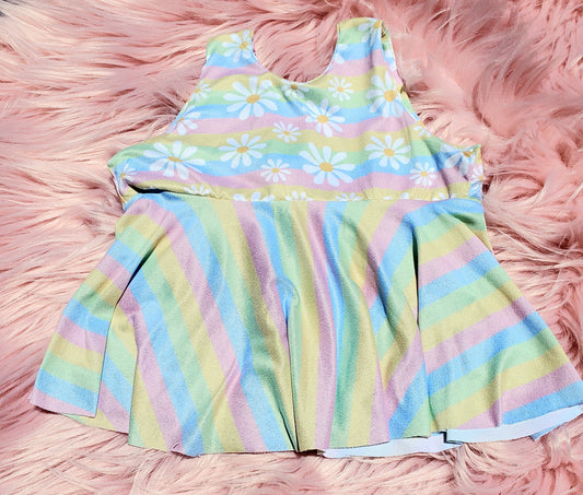 Rainbow Babe Pastel Floral Tank