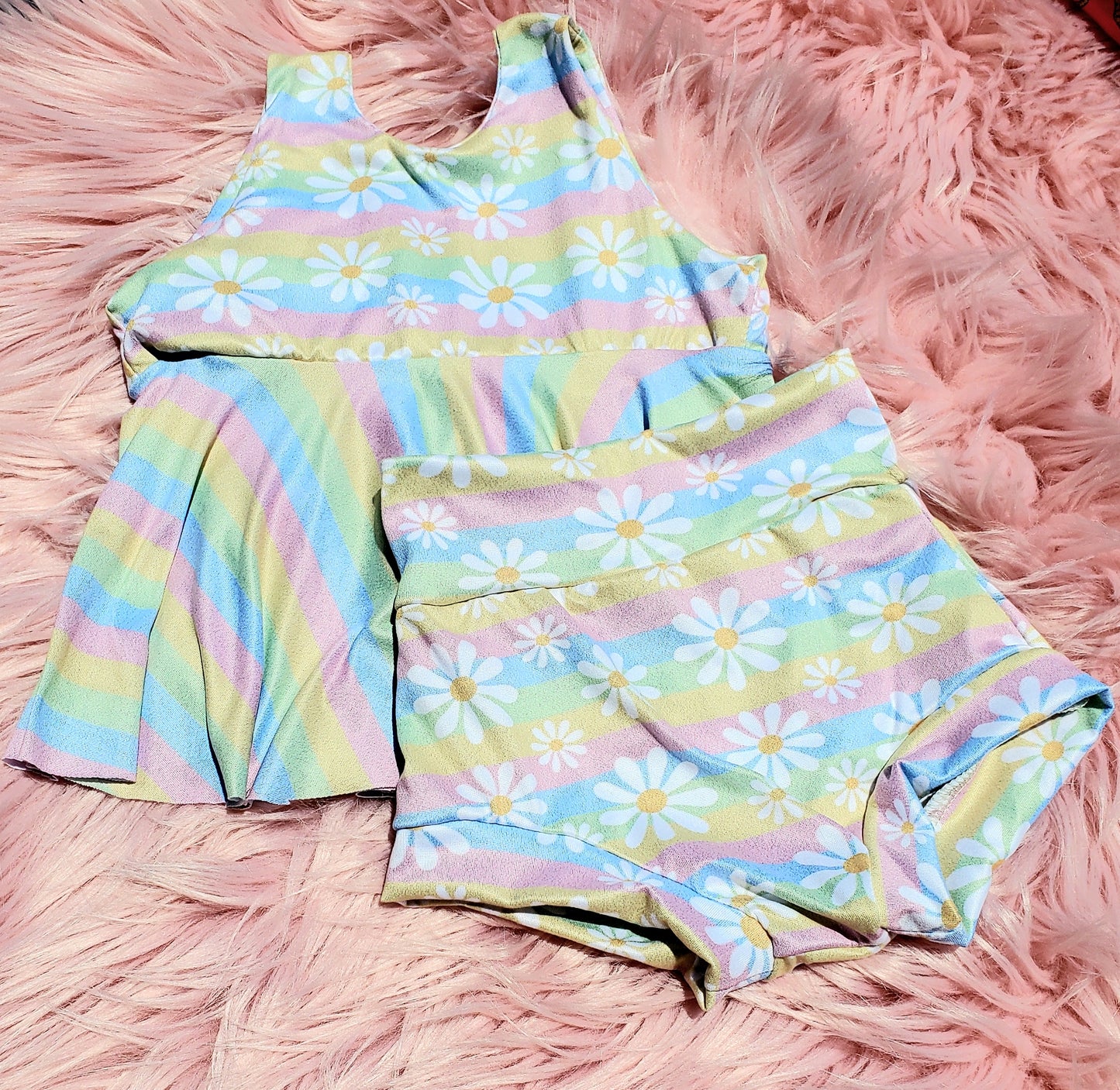 Rainbow Babe Pastel Floral Tank