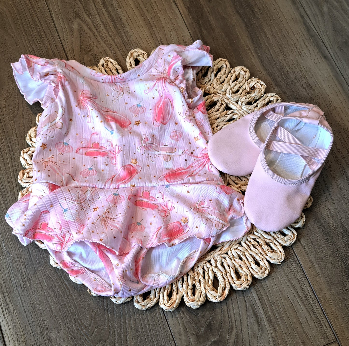 Handmade Ballet Slipper Twirl Leotard