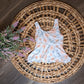 Peach perfect floral camilla top