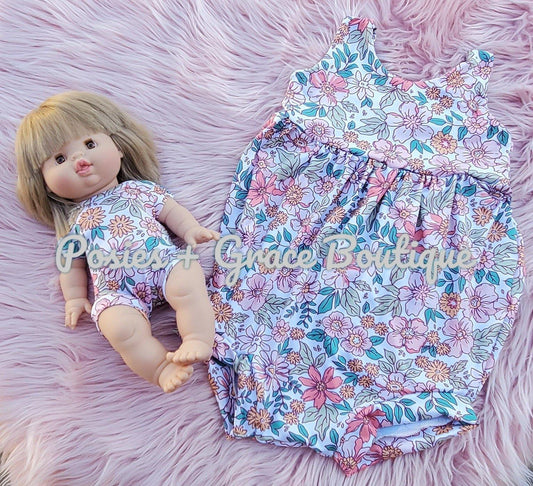 Where The Wildflowers Grow Sinclair Romper - Posies + Grace