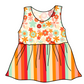 Groovy Floral Peplum Tank