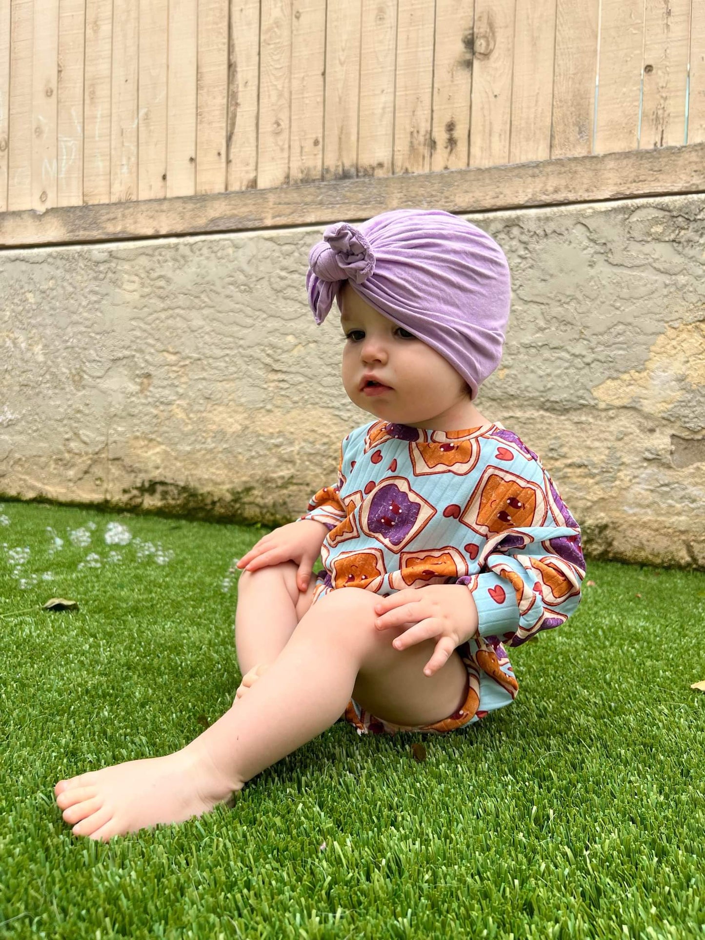Peanut butter jelly time sweater romper