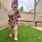 Peanut butter jelly time sweater romper